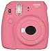 Fujifilm Instax Mini 9 Instant Camera (Flamingo Pink), 6 Single Pack Instant Film (60 Sheets), and Instax (Light Blue) Groovy Case Bundle