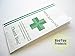 Green Health Cross - Dispensary Prescription Bags (10x5x2) Gusseted Paper Pharmacy Bag, Medication Packaging for Drug Stores, Designed with Collectives in Mind - With Compliance Statement (100)