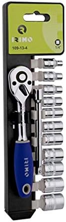 Socket Set 1/4 13 Pcs, Schwarz / Rot