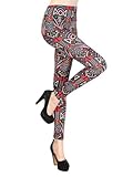 Simplicity Ethnic Leisure Sexy Thin Elastic Totem Footless Legging Tight Pant
