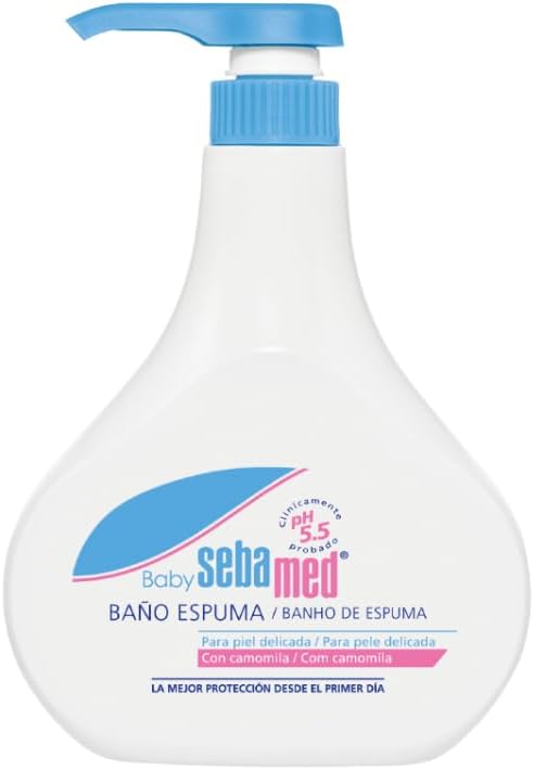 Sebamed baby bath foam 500ml - espuma de banho suave sem sabão para a pele sensível e delicada do bebê, adequada para uso diário