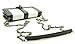 ZZYBIA® Black and White Crossbody/Wristlet Clutch 2 way Coin Zip Mobile Case Wallet Card Holder with Detechable Long Chain For most smartphones up to 6.5
