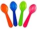 Green Direct Mini Plastic Tasting Spoons And Ice Cream Spoons Approx. 100 Spoons (Mixed)