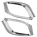 Rear Bumper Fog Light Lamp Cover Trim for Toyota Highlander 2014 2015 2016 2017 2018 Chrome Plated ABS Pair