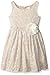 Sweet Heart Rose Girls' Little Sleeveless Embroidered Dressy Dress with Flower Detail