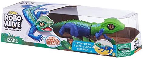robo alive lizard green