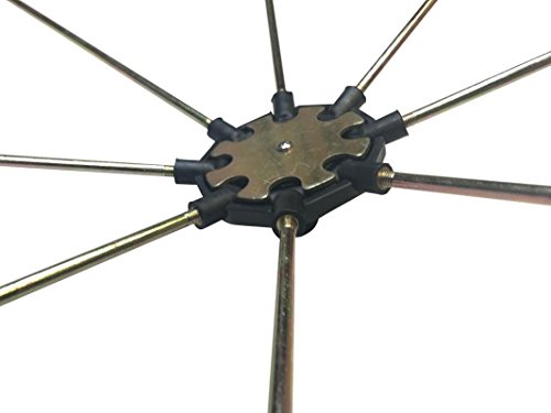 Advantek Pet Gazebo Replacement Umbrella Style Roof Frame, 5ft (Medium)