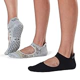 Grip Barre, Dance, Yoga Socks - Tavi Noir Women's Emma Non-Slip Socks 2 pack