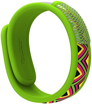 Auberge Natural Mosquito Repellent Bracelet Bands 2 Refills,100% Natural Insect Repeller,No Spray Pest Control Safe For Babies,Kids,Perfect for Outdoor (Green)