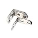 Zapour 12 Pack 20 by 20 mm Corner Brackets Corner Brace Angle Brackets with 24 Pack Screws (40 by 40 mm)