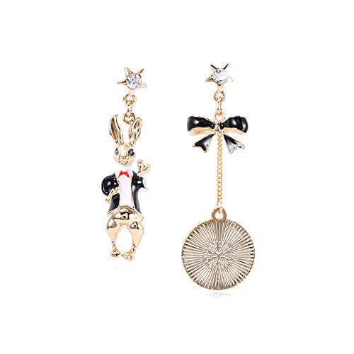 Sunvy Mr. Rabbit Pocket Watches Pendant Earring Personality Dangle Drop Stud