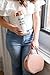Sweet Water Decor Plastic Travel Mug with Lid, Motivational Commuter Coffee Tumbler, 16oz Double-Walled Insulated Cup, Cute Travel Accessories for Women (She Believed She Could - Rose Gold Lid)