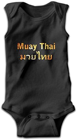 Honeykid Infant Muay Thai Boxing Style Sleeveless Onesies Jumpsuit Black