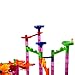 Super Tower Set Marble Run - Junior Set - STEM Toy - An Educational Building Block Set with 105 Pieces Including Translucent Tubes with 30 Glass Marbles