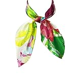 Wrapables 100% Charmeuse Silk Square Scarf Neckerchief
