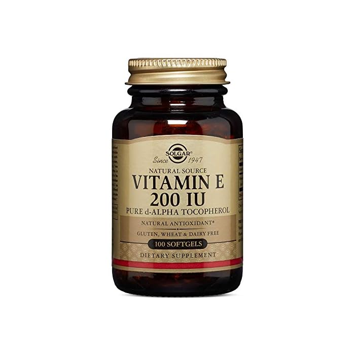 Solgar Vitamin E 200 IU Alpha, 100 Softgels - Antioxidant, Healthy Aging, Healthy Skin, Immune System Support - Natural…