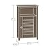 Sauder 414031 Peppercorn Floor Cabinet, L: 17.32