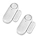 Fuers Security Window/Door Alarm Contacts,2-Pack,Battery Operated Wireless Burglar Alert Magnetic Sensor Alarm Easy Installation DIY Protection for Home, Garage,Apartment,Office,Kids Safety,Travel