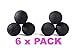 Black Wool Dryer Balls For Dark Laundry Clothes 6-PACK XL Reusable Organic New Zealand Natural Fabric Softener Static Felt Hypoallergenic