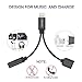 (Upgrade)2 in 1 iPhone 7 Adapter suport iOS10.3, TOPGO Lightning to Charger and Lightning to 3.5mm Aux Earphones Cable for iPhone 7 / 7 Plus [No Calling Function and No Music Control] - Black