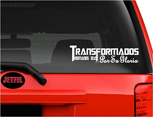 Jeyfel Decals: Car Decals, Window, Wall. Christian. Transformados por su Gloria. Romanos 12