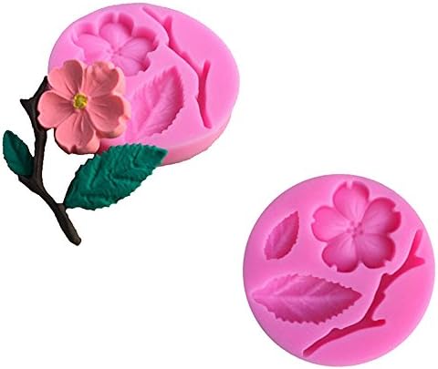 mojj 3D Food-Grade Silicone Mold Peach Blossom Cake Decorating Tool Chocolate Candy Jello Baking Moldes De Silicona Para Reposteria