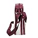 Clear Crossbody Messenger Shoulder Bag with Adjustable Strap NFL Stadium Approved Transparent Purse (Burgundy)