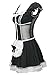 bslingerie Women Black French Maid Costume Dress (XL, Black)