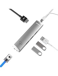 CharJenPro - Adaptador USB C para MacBook Pro 2018, 2017, 2016, iMac Pro, Chromebook, Dell XPS 13, Windows, Samsung S9, S8