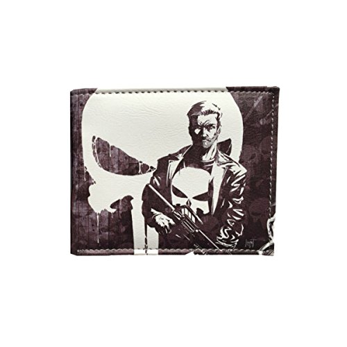 Marvel Comics The Punisher M16 Bi-fold Men's/Boys Wallet with Gift Box