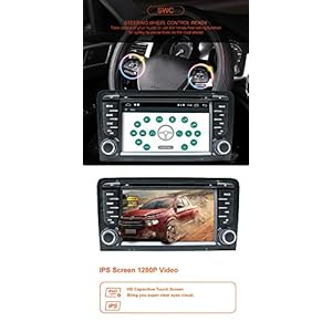 Lettore DVD per autoradio Android 10 per Audi A3 S3 RS3 Autoradio GPS Navigazione Audio 7 pollici IPS Touch Display… - immagine 5
