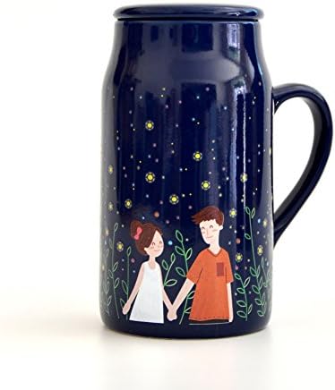 Coffee mugs hot water changing color mug ceramic espresso travel? mug sublimation enamel porcelain mug for lovers-C 550ml