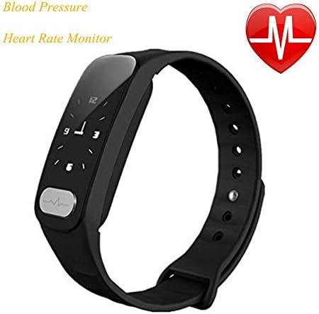 R11 Fitness Tracker, Activity Tracker Watch, Blood Pressure Heart Rate Monitor,Bluetooth Smart ECG Bracelet, 0.96 IN Big Screen Strap Watch for IOS and Android Smart Phone (Black)
