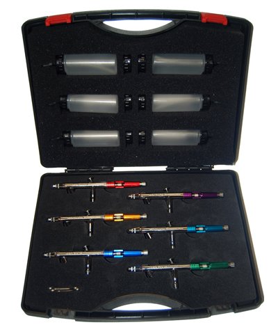 Master S69 Studio Airbrush Set Professional Airbrush Set with 6 Master Model ...
