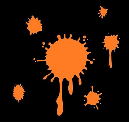 Amazon スプラッシュインクステッカー スプラトゥーン風 室外や車にも貼れる防水タイプ カッティングステッカー Sp O ステッカー デカール 車 バイク