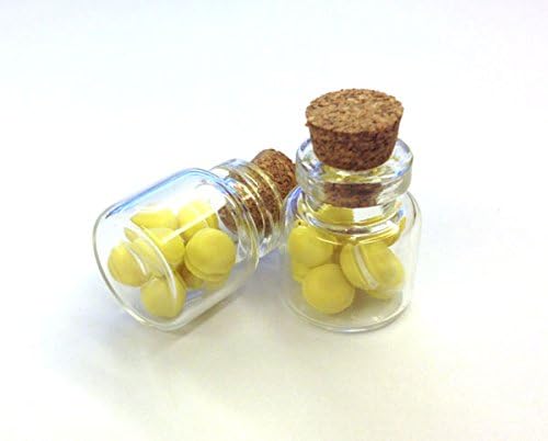 Miniature Macaron yellow in the Glass Jar 1pcs