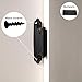 MOSILVERON Overlay Cabinet Hinges, for Face Frame Overlay Cabinets, Kitchen/Bathroom, Variable, Self Closing (50 pcs Flat Black)
