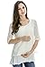 Bearsland Women's Lace Maternity Breastfeeding Pregnant Shirts and Nursing Tops,White,Large