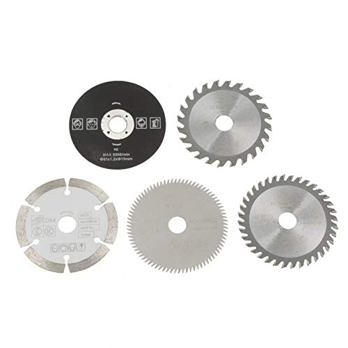 Circular Saw Blade - 5Pcs 85mm Inner Diameter 15mm Mini Carbide Circular Saw Blade for Cutting Tool