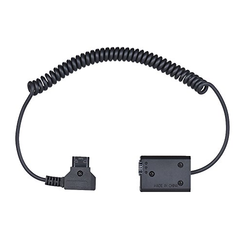 Andoe Andoer V-Mount/Anton Bauer D-Tap to NP-FW50 DC Coupler Power Dummy Battery Adapter Coiled Cable for Sony a7 a7ii a7s a7r a7sii a7rii a6500 a6300 a6000 a5000 a5100 nex-5 nxx-7 Camera