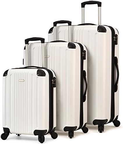 TravelCross Milano Luggage 3 Piece Expandable Lightweight Spinner Set