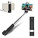 Bluetooth Selfie Stick, atongm Mini Cell Phone Selfie Sticks for iPhone X/8/8Plus/7/7Plus/6/6Plus/6s/6s Plus/5S, Galaxy S5/S6/S7/S8, Google, Huawei ect(Black)