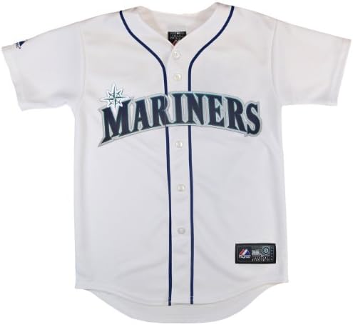 MLB Seattle Mariners Boy's Ackley Replica Jersey, White, 2 Toddler