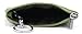 ETIAL Womens Genuine Leather Zip Mini Coin Purse w/Key Ring Black