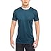 Mens UV Rashguard Swim Shirt Short Sleeves UPF 50+ Anti-Microbial Sunburn Protection No Fading