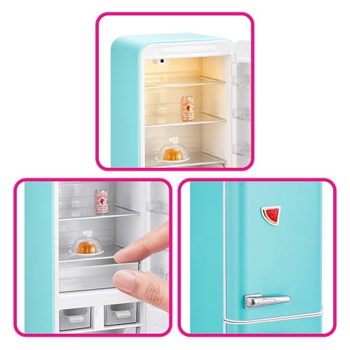 Mini Brands Fill The Fridge Playset w/UV Light by ZURU, Collectibles, DIY, Resin Play, Exclusive Recipe, NOT Edible, 8+