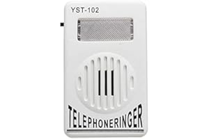SHINEKOO 2PCS 95dB Extra-Loud Telephone Ringer Phone Ring Amplifier Ringing Help Strobe Light Bell Sound Landline Ringer Sound Ringtones