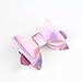 3 Pieces 8x12 Inch Holographic Faux Leather Fabric Sheets Including Blue Silver Pink Colors for Hair Bows Making, Headband Making, Hair Clips Making, Kids' Crafts Making, Bag Make