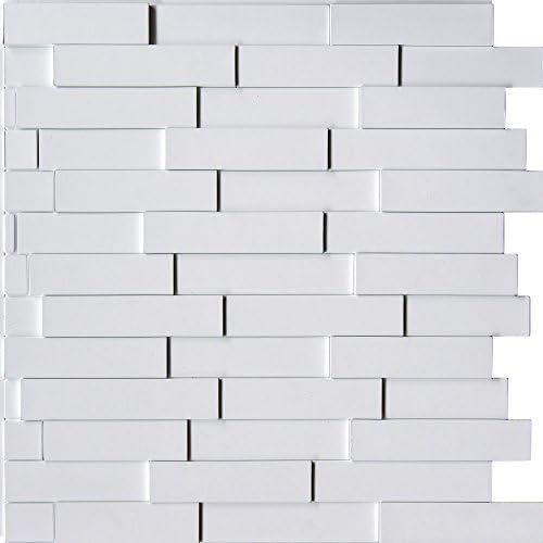 Wall Panel Piano - Decorative Thermoplastic Tile 24x24 Snow White