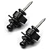 Creanoso Guitar Strap Locks and Buttons Black (2 Pack) - Schaller-Style Security - for Electric Acoustic Guitar Replacement